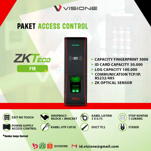 Paket door Access ZKTeco- Fingerprint / Card