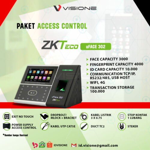 Paket door Access ZKTeco- Face / Fingerprint / Card
