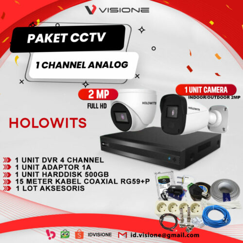 Paket CCTV Analog Holowits 1 Kamera