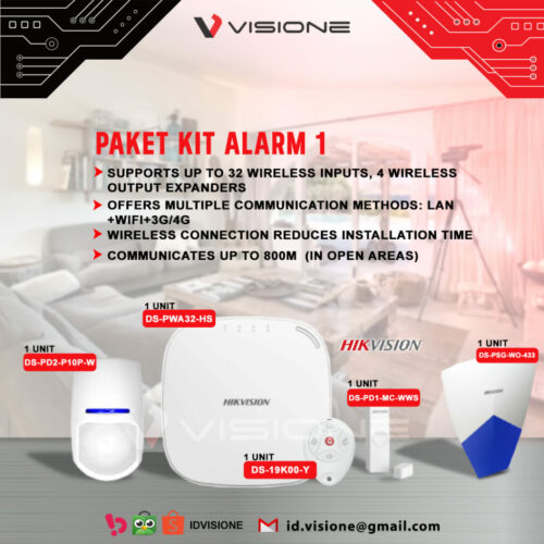 Paket Alarm Kit Wireless HIKVISION 1