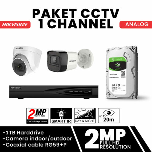 Paket CCTV Analog 1 Channel Infra Red