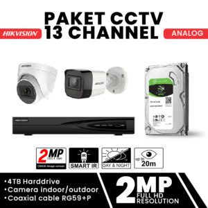 Paket CCTV Analog 13 Channel Infra Red
